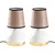 Opviq Set Stonih lampi 8022, 17x17x33 cm, IP20, 2 komada, Belo-smeđa