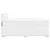 Vidaxl Box spring postelja z vzmetnico bel 160x200 cm umetno usnje
