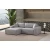 Atelier del Sofa Ugaona garnitura Pirlo 145x43x206cm Svetlosiva