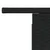 Vrtni stol crni 100x55x73 cm od poliratana i bagremovog drva