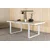 Venture Design Jedilna miza Merlo 200x90 cm bela