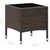 Vidaxl Vrtna miza rjava 40x40x45 cm poli ratan
