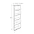 Hanah Home Polica za knjige Ktp-325-Bb-1, 43x182x26 cm, Bela