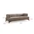 Atelier del Sofa Trosed Hera, 220x100x75cm, Krem-braon