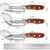 Set kuhinjskih noževa IČ-27629 - Smeđa KP27629