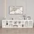 Hanah Home polica za knjige Bohem 205cm, 50 cm, bela