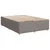 vidaXL Box spring postelja z vzmetnico taupe 140x190 cm blago
