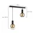Luster na sajli JANTAR WOOD 2xE27/60W/230V