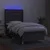 Vidaxl Box spring postelja z vzmetnico LED temno siva 90x190 cm blago