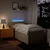 VIDAXL Box spring postelja z vzmetnico krem 100x200 cm blago