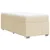 Vidaxl Box spring postelja z vzmetnico krem 100x200 cm blago