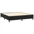 Krevet box spring s madracem LED crni 180x200 cm baršun