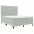 Vidaxl LED Box Spring Postelja Svetlo siva 160 x 200 cm Žamet