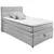 MID.YOU POSTELJA BOXSPRING 120 cm x 200 cm , srebrne barve