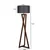 Opviq 534LUN2155 Podna lampa, Crna