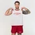 GymBeam Men‘s Varsity Tank Top White S