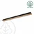 Brilagi - LED plafonsko svetlo WOODY FLAT LED/25W/230V hrast/crna