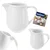 shumee Vrč za mleko MONA iz belega porcelana 80 ml