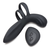 Trinity Vibes Silicone Vibrating Girth Enhancer with Remote Control Black
