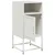 Vidaxl vidaXL Nočne omarice, komplet 2, bele, 36x39x78 cm, jeklo