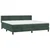 Vidaxl Box spring postelja z vzmetnico temno zelena 200x200 cm žamet