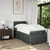 Vidaxl Box spring postelja z vzmetnico temno siva 90x200 cm blago