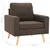 2-dijelni set sofa od tkanine smeđi