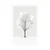 Plakat minimalistično drevo pozimi - 40x60 white