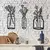 Wallity Zidna dekoracija Life In The Vases, 112x70 cm 2 mm, Crna