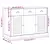 Komoda s ladicama VIGO 113x40x75 cm bijela od masivne borovine