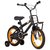 vidaXL Dječji bicikl s prednjim nosačem 14 inča crno-narančasti
