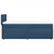 Vidaxl Box spring postelja z vzmetnico modra 80x200 cm blago