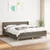 Vidaxl Box spring postelja z vzmetnico taupe 180x200 cm blago