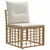 Set vanjskih sofa 13 pcs Prirodna i krema bijela Poliester
