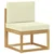 Set vanjskih sofa 10 pcs Bijela i krem 59 x 59 x 37 cm