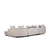 Atelier del Sofa Ugaona garnitura Padova 100x70x140cm Svetlosiva