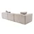Atelier del Sofa Ugaona garnitura Lora 193x65x303cm Siva