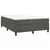 Vidaxl Box spring postelja z vzmetnico temno siva 140x200 cm žamet