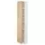 METOD Visoki element s policama, bela/Forsbacka hrastovina, 40x37x200 cm