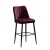 Hanah Home Set 2 barske stolice Bordo-Crni