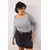 Trendyol Curve Ženska bluza Tbbaw26Af00093, Siva