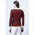 Trend Alacati Stili Ženska bluza dugih rukava Alc-X13511, Polo kragna, Bordo