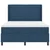 LED Box Spring Krevet s uzglavljem Plava 140 x 190 cm tkanina