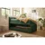 MID.YOU POSTELJA BOXSPRING 100 cm x 200 cm , tekstil, leseni material zelena