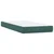 Vidaxl Box spring postelja z vzmetnico LED temno zelena 80x220 cm žamet