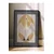 WallXpert uramljena slika 115230, The White Swan Hilme af Klint, beli labud u zlatnom ovalu, 30 x 40 cm, crni ram