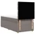 Vidaxl Box spring postelja z vzmetnico taupe 90x200 cm blago