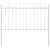 Vrtna Ograda 4 pcs Bijelo 6,8 x 1,2 m Čelik s prahom