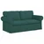 Set sofe 2 pcs Tamnozelena 175 x 82 x 80 cm tkanina