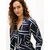 TOMMY HILFIGER Dolga srajca temno modra/off-bela